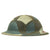Original U.S. WWI M1917 Doughboy Helmet with AEF Advance Sector Panel Camouflage Paint Original Items