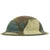 Original U.S. WWI M1917 Doughboy Helmet with AEF Advance Sector Panel Camouflage Paint Original Items