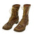 Original U.S. WWII Airborne Paratrooper Brown Leather Jump Boots - Service Used Original Items