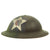 Original WWI U.S. Marine Corps 3rd Battalion 5th Marines M1917 Doughboy Helmet with Camouflage Paint - 2nd Division Original Items