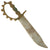 Original U.S. WWII 1st Battalion Ranger Australian Large Cog Guard Knuckle V44 Bowie Fighting Knife Original Items