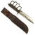 Original WWII U.S. M-1918 L.F.&C. Knuckle Knife Hilt Fitted with Blade from Case 337-6”Q” Fighting Knife in Sheath Original Items