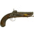 Original Spanish Miquelet Percussion Overcoat Pistol with Silver Inlaid Barrel & Spanish Touchmarks - c. 1830 Original Items