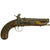Original Spanish Miquelet Percussion Overcoat Pistol with Silver Inlaid Barrel & Spanish Touchmarks - c. 1830 Original Items