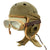 Original U.S. WWII M38 Tanker Helmet by Rawlings with Type R-14 Earphones, Winter Cap, & Goggles - Size 7 1/8 Original Items