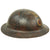 Original U.S. WWI British Made M1917 Named 26th Division Doughboy Helmet with Multi-Color Camouflage Paint Original Items