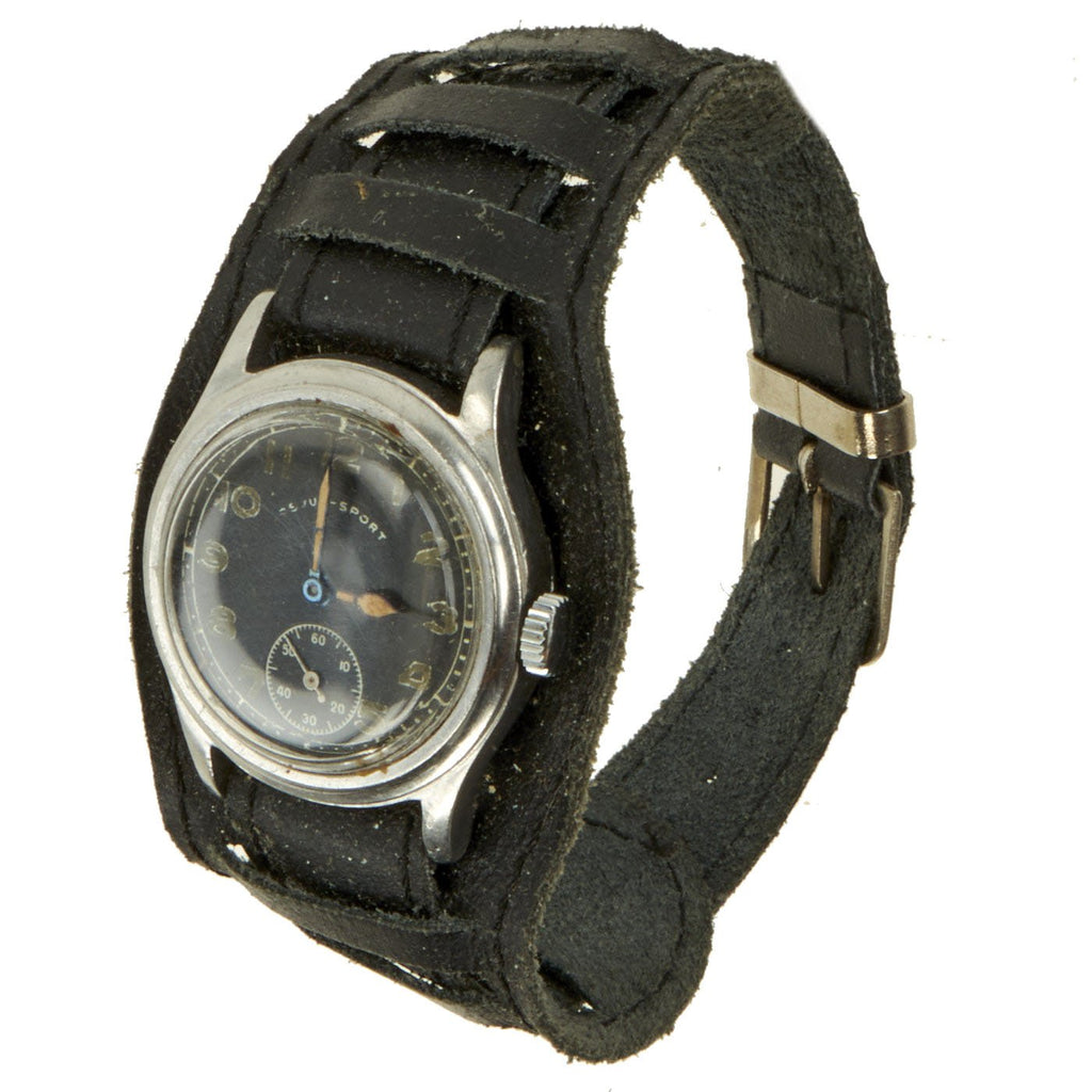 Original German WWII Wehrmacht D-H Wrist Watch by Revue - Sport - Fully Functional Original Items