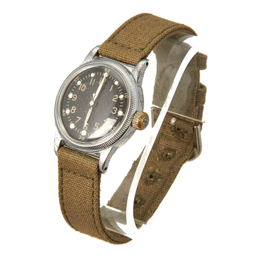 Original U.S. WWII 1944 Type A-11 USAAF Wrist Watch by Waltham - Fully Functional Original Items