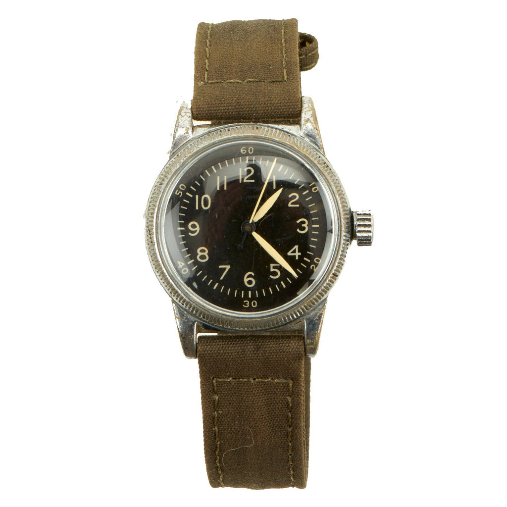 Original U.S. WWII 1945 Dated Type A-11 US Army Wrist Watch by Waltham - Fully Functional Original Items