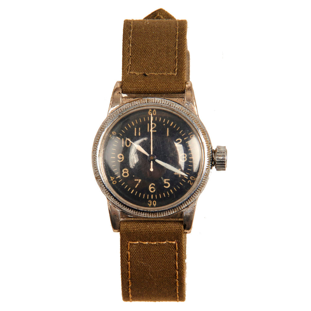 Original U.S. WWII 1944 Type A-11 USAAF Wrist Watch by Waltham - Fully Functional Original Items