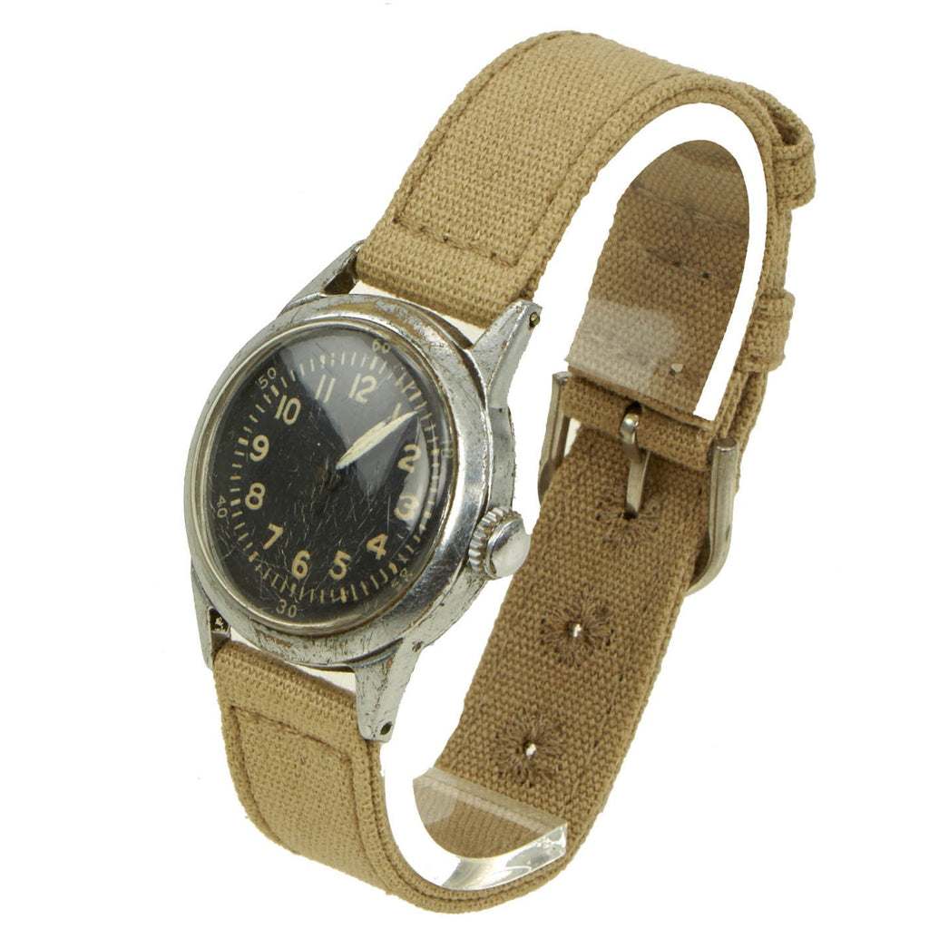 Original U.S. WWII 1942-dated Type A-11 USAAF Wrist Watch by Waltham - Fully Functional Original Items