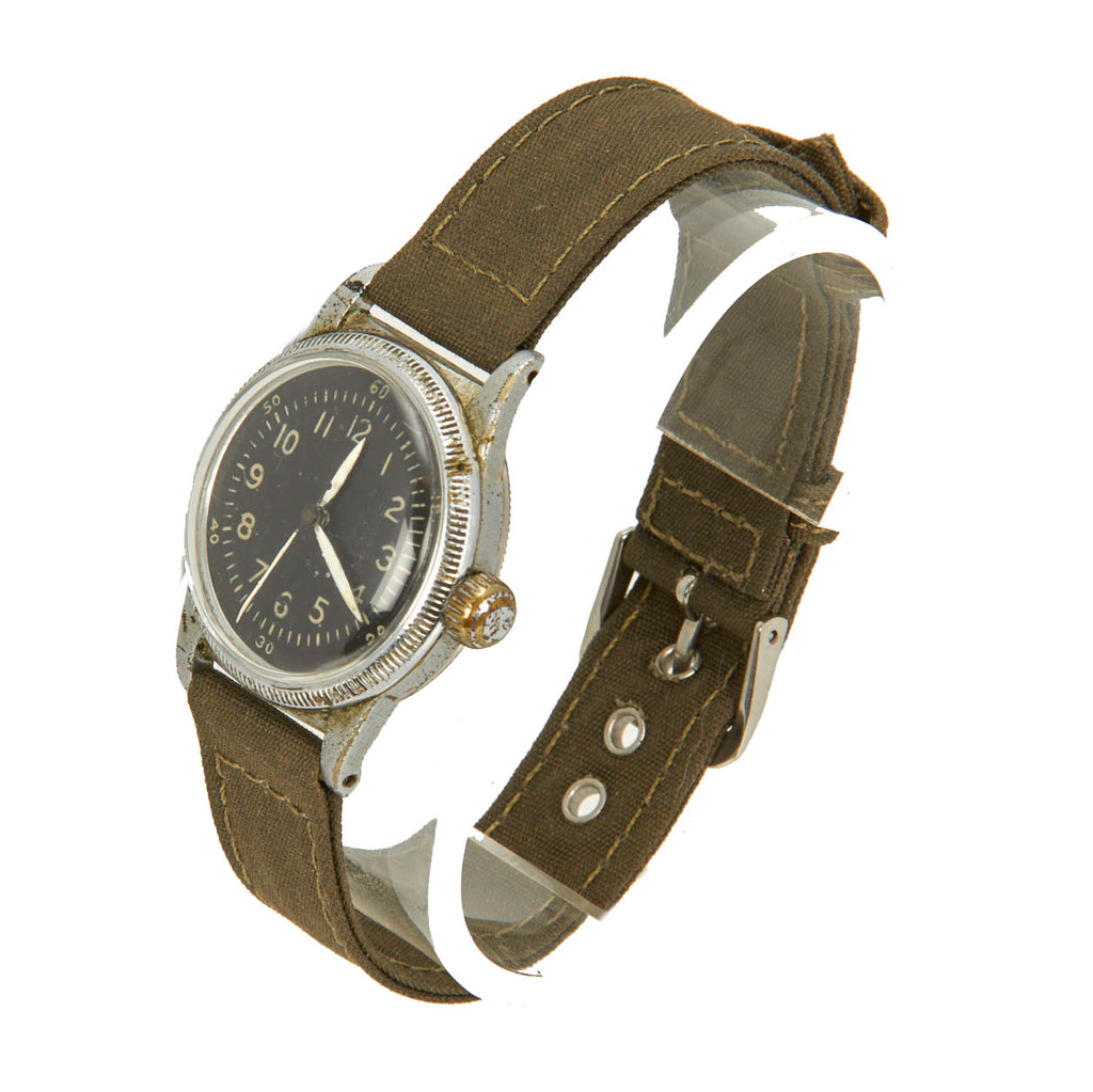 Original U.S. WWII 1945 dated Type A-11 US Army Wrist Watch by Waltham - Fully Functional Original Items