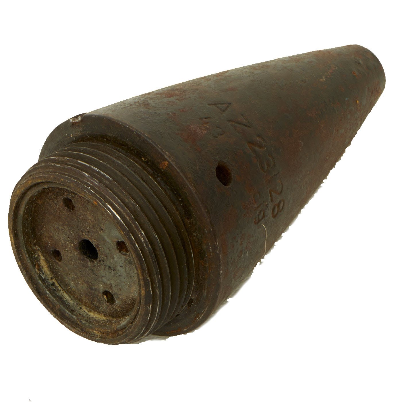 Original German WWII FlaK 88 High Explosive Inert Shell with Casing ...
