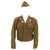 Original U.S. WWII D-Day 307th Airborne Engineer Battalion Identified Uniform Grouping Original Items