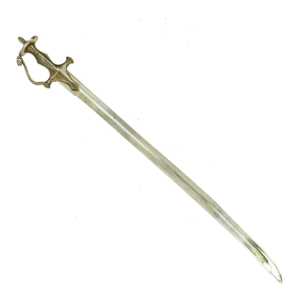 Original Indian 19th Century Tulwar Heavy Battle Sword with Handguard - Sepoy Rebellion of 1857-59 Original Items