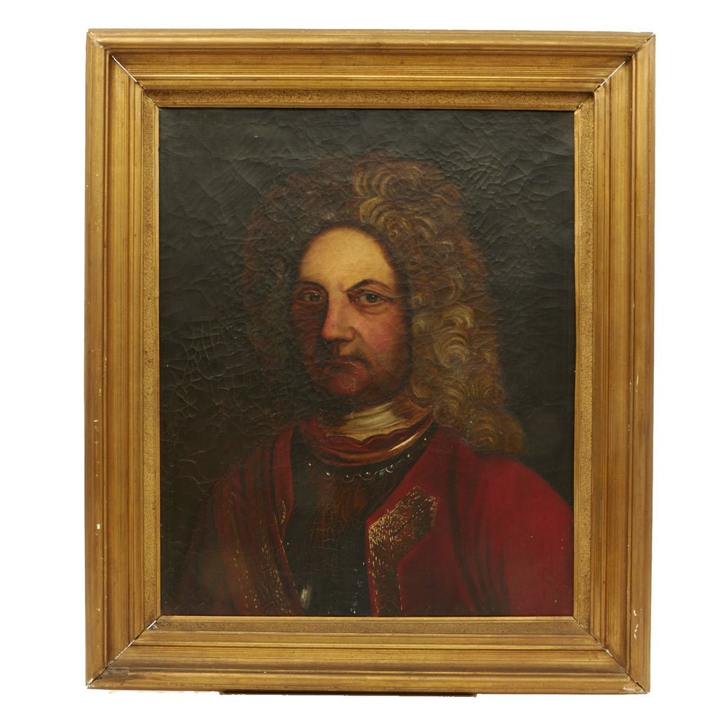 Original Framed Danish Oil Painting of Major Conrad Kauffmann of King Christian’s 5th Hussars - Circa 1680 -1690 Original Items