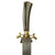 Original German 18th Century Hirschfänger Long Hunting Dagger with Horn Grip & Decorated Scabbard Original Items