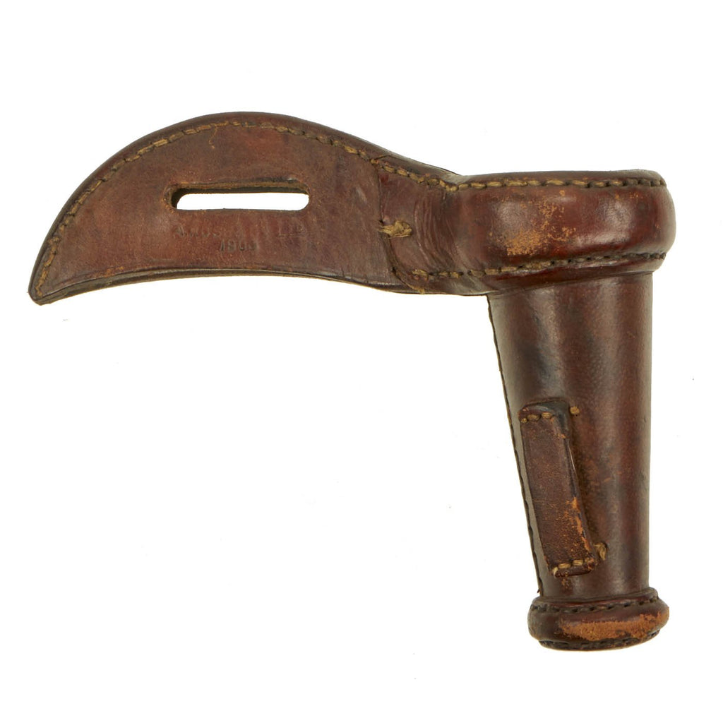 Original British Brown Leather “Lance Boot” for Lancer Troops by A. Ross Co. Ltd - dated 1900 Original Items