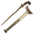 Original Dutch East Indies Kris Dagger with Carved Handle in Scabbard from the Island of Java - circa 1850 Original Items