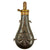 Original Set of 4 British 18th - 19th Century Copper & Brass Powder Flasks - circa 1780 - 1850 Original Items