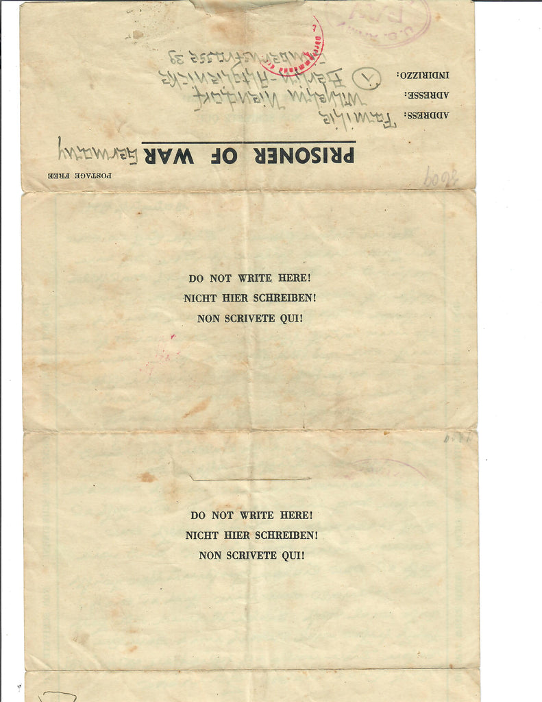 Original Set of German WWII Letters Written Back Home by German POWs H ...