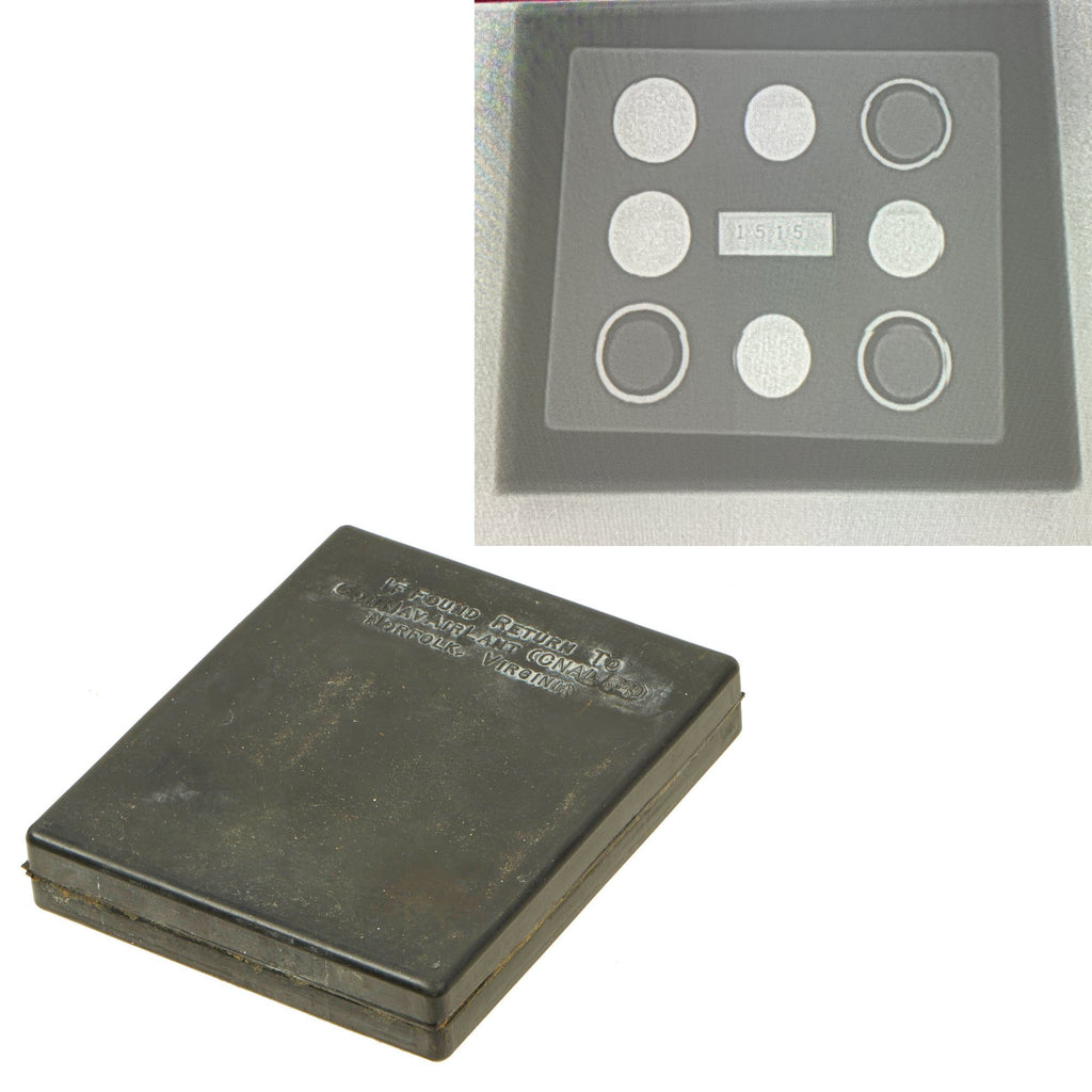 Original U.S. WWII Navy Atlantic Escape and Evasion Gold Barter Kit - Sealed and X-Rayed - Serial # 1515 Original Items