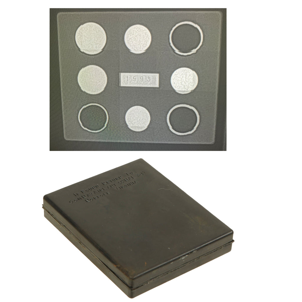 Original U.S. WWII Navy Atlantic Escape and Evasion Gold Barter Kit - Sealed and X-Rayed - Serial # 1993 Original Items