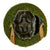 Original British WWII Desert Camouflage Painted MkII Brodie Steel Helmet with Dual Color Helmet Net and Australian Shell Dressing - Dated 1940 Original Items
