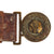 Original U.S. WWI Imperial German Hate Souvenir Belt With Prussian Officer Buckle and 2 Attached Items Original Items
