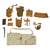 Original and Reproduction WWII British & Commonwealth Army Issue P37 Field Gear Lot - 19 Items Original Items