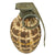 Original U.S. WWII Inert MkII Pineapple Frag. Grenade Painted White for Israeli Use Post-War Original Items