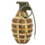 Original U.S. WWII Inert MkII Pineapple Frag. Grenade Painted White for Israeli Use Post-War Original Items
