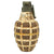 Original U.S. WWII Inert MkII Pineapple Frag. Grenade Painted White for Israeli Use Post-War Original Items