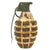 Original U.S. WWII Inert MkII Pineapple Frag. Grenade Painted White for Israeli Use Post-War Original Items