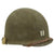 Original U.S. WWII 1944 Captain's M1 Schlueter Swivel Bale Front Seam Helmet with Matching Firestone Liner Original Items