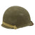 Original U.S. WWII 1944 Captain's M1 Schlueter Swivel Bale Front Seam Helmet with Matching Firestone Liner Original Items