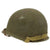 Original U.S. WWII 1944 Captain's M1 Schlueter Swivel Bale Front Seam Helmet with Matching Firestone Liner Original Items