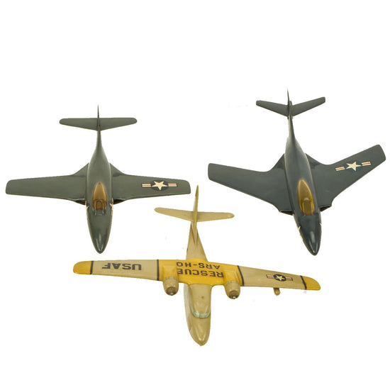 Original Set of Three 1950s U.S. Military Airplane Recognition Desk Models by Topping Models Original Items