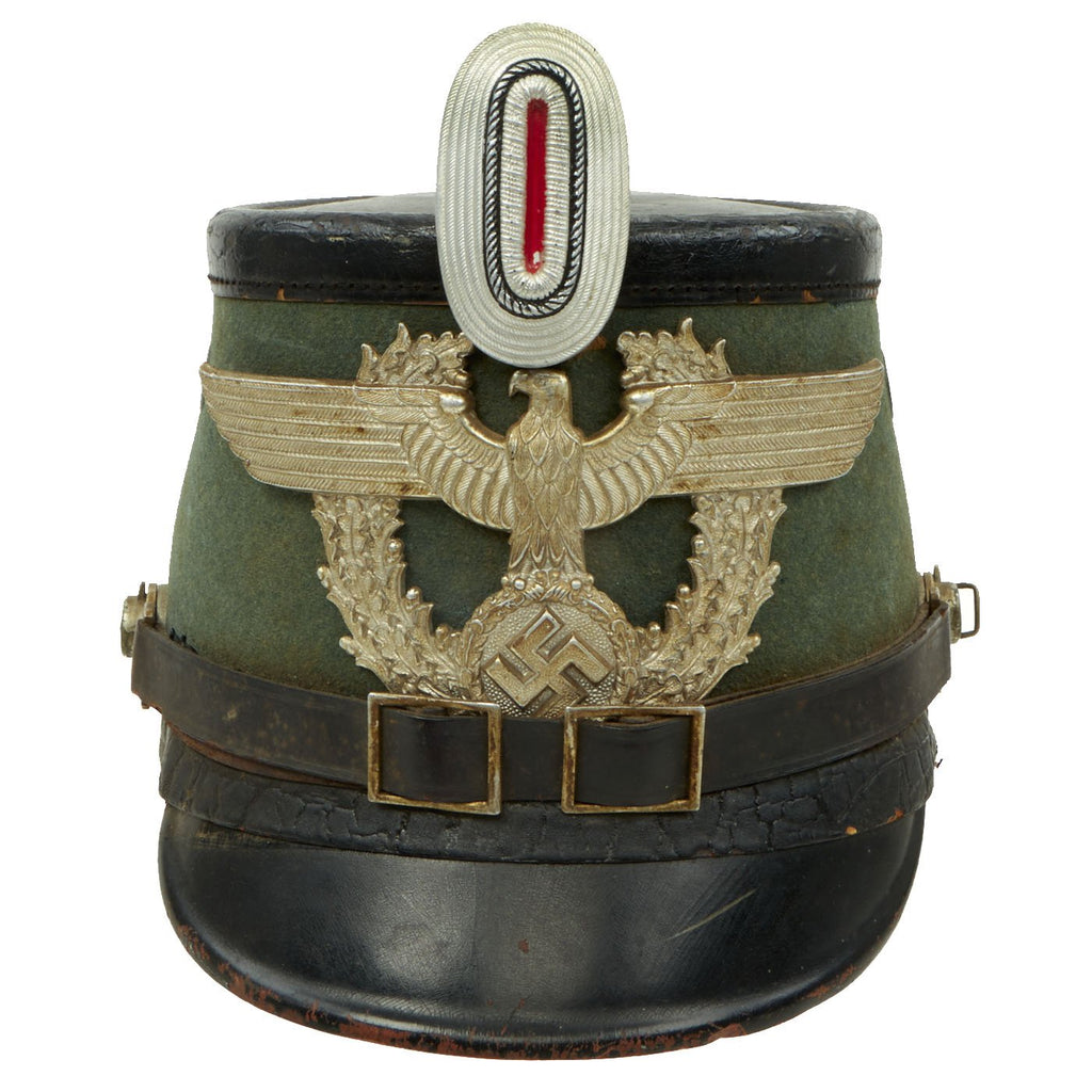 Original German WWII Private Purchase Metropolitan Police Shako by EREL with Silk Liner Original Items