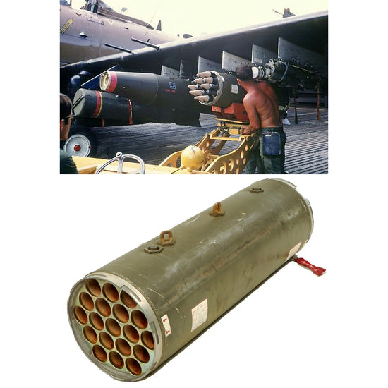 Original U.S. Vietnam War LAU-3 Rocket Launcher - Inert Original Items