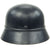 Original German WWII Luftschutz Civil Air Defense Beaded M35 Helmet marked Q62 Original Items
