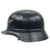 Original German WWII Luftschutz Civil Air Defense Beaded M35 Helmet marked Q62 Original Items