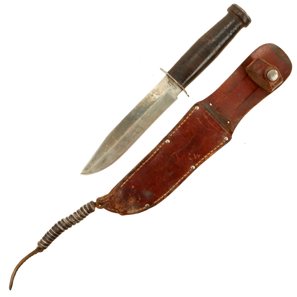 Original U.S. WWII Fighting Knife by Williams Cutlery Cco with Original Sheath Original Items