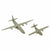 Original Cold War U.S. 1950s Air Force Recognition Model Airplane Set- C-133 and C-123B Cargo Planes Original Items