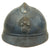 Original French WWI Early Issue Model 1915 Adrian Helmet in Horizon Blue with RF Badge Original Items