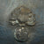 Original French WWI Early Issue Model 1915 Adrian Helmet in Horizon Blue with RF Badge Original Items