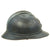 Original French WWI Early Issue Model 1915 Adrian Helmet in Horizon Blue with RF Badge Original Items