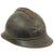 Original French WWI Model 1915 Adrian Helmet with Artillery Plate Original Items