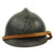Original French WWI Model 1915 Adrian Helmet with RF Field Medical Personnel Badge - Horizon Blue Original Items