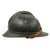 Original French WWI Model 1915 Adrian Helmet with RF Field Medical Personnel Badge - Horizon Blue Original Items